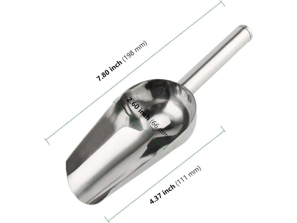 Lopatka na sypaný vosk a sypké věci z nerezu 7x20cm