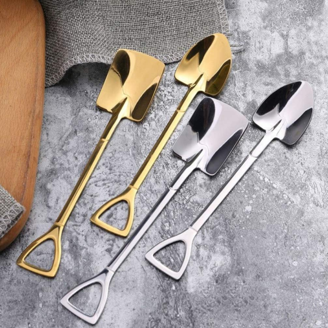 Mini Lopatka a Rýč Sada 2v1 nerezové na úpravu vosku 3,5x16cm 2ks