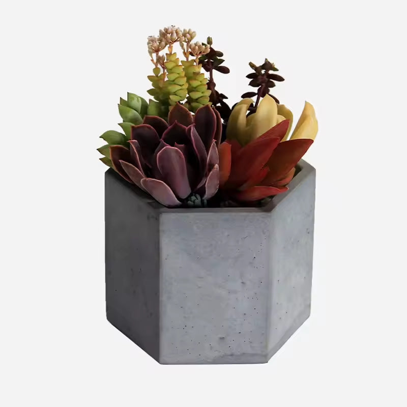 TheJar Hex Nádobka univerzální z UHPC betonu oktagonová + podtácek