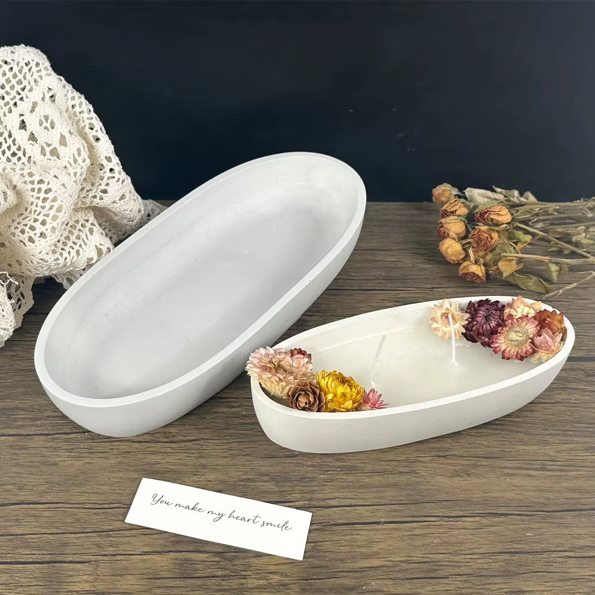 Tub Vanička oválná z UHPC betonu