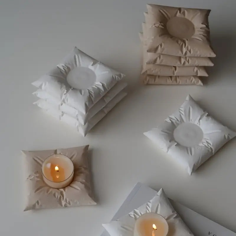 MiniPillow:Beton Polštářkový Mini tácek z betonu