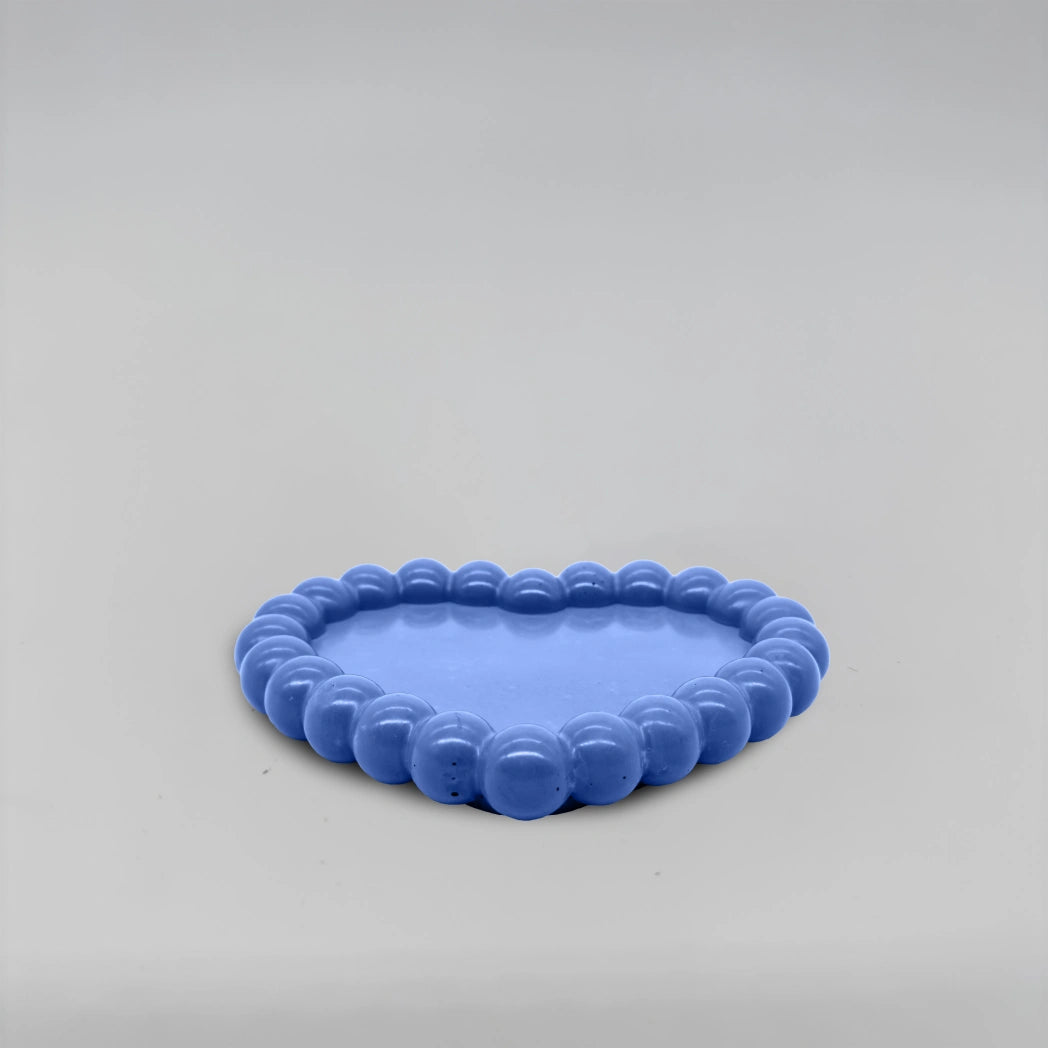 Cuore Podtácek bublinový srdcový z betonu