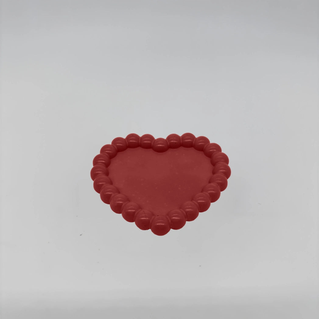 Cuore Podtácek bublinový srdcový z betonu