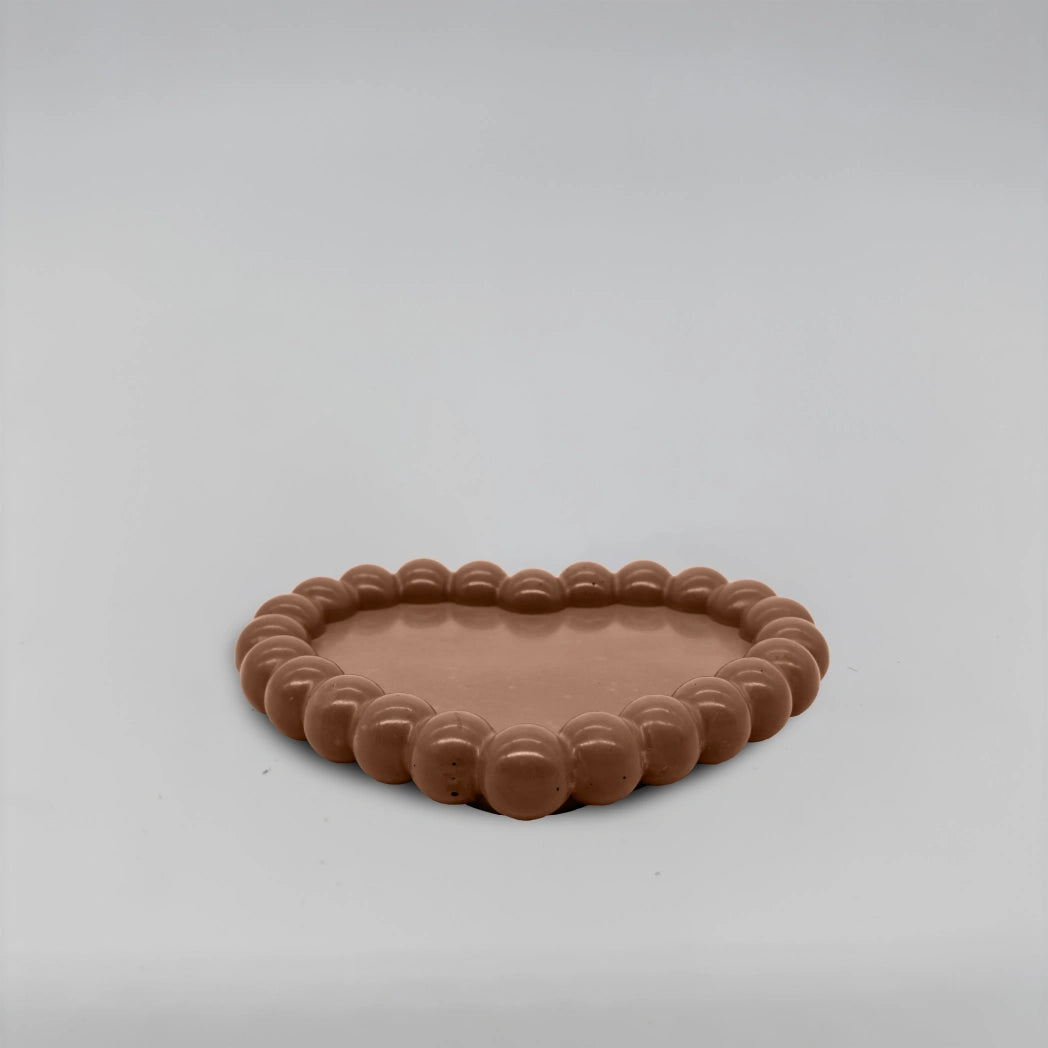 Cuore Podtácek bublinový srdcový z betonu