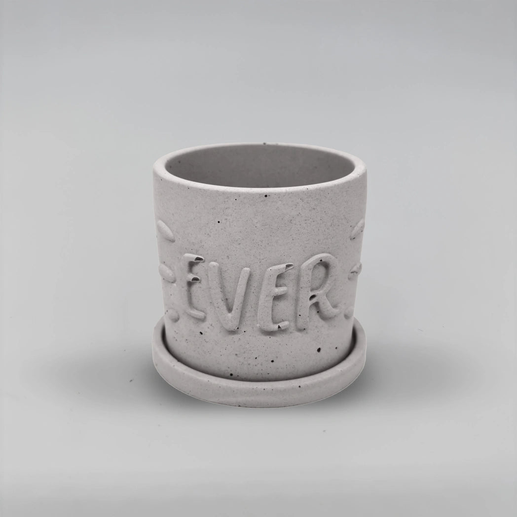 Récipient ,Ever, Nádobka z betonu multifunkční + podtácek