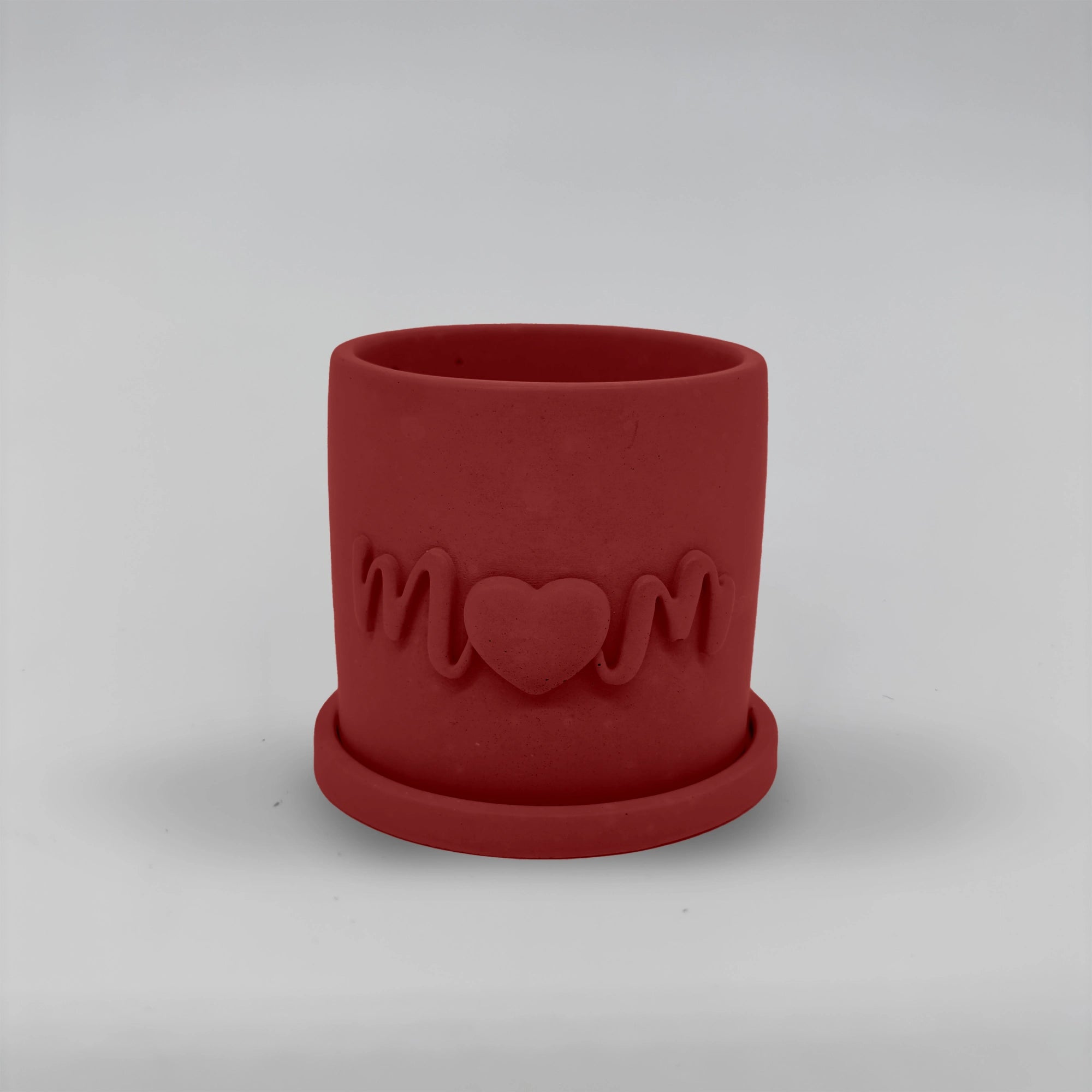 Récipient ,Mom, Nádobka z betonu multifunkční + podtacek