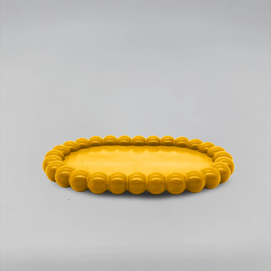 Ovale Tácek bublinový oválný obdélník z betonu