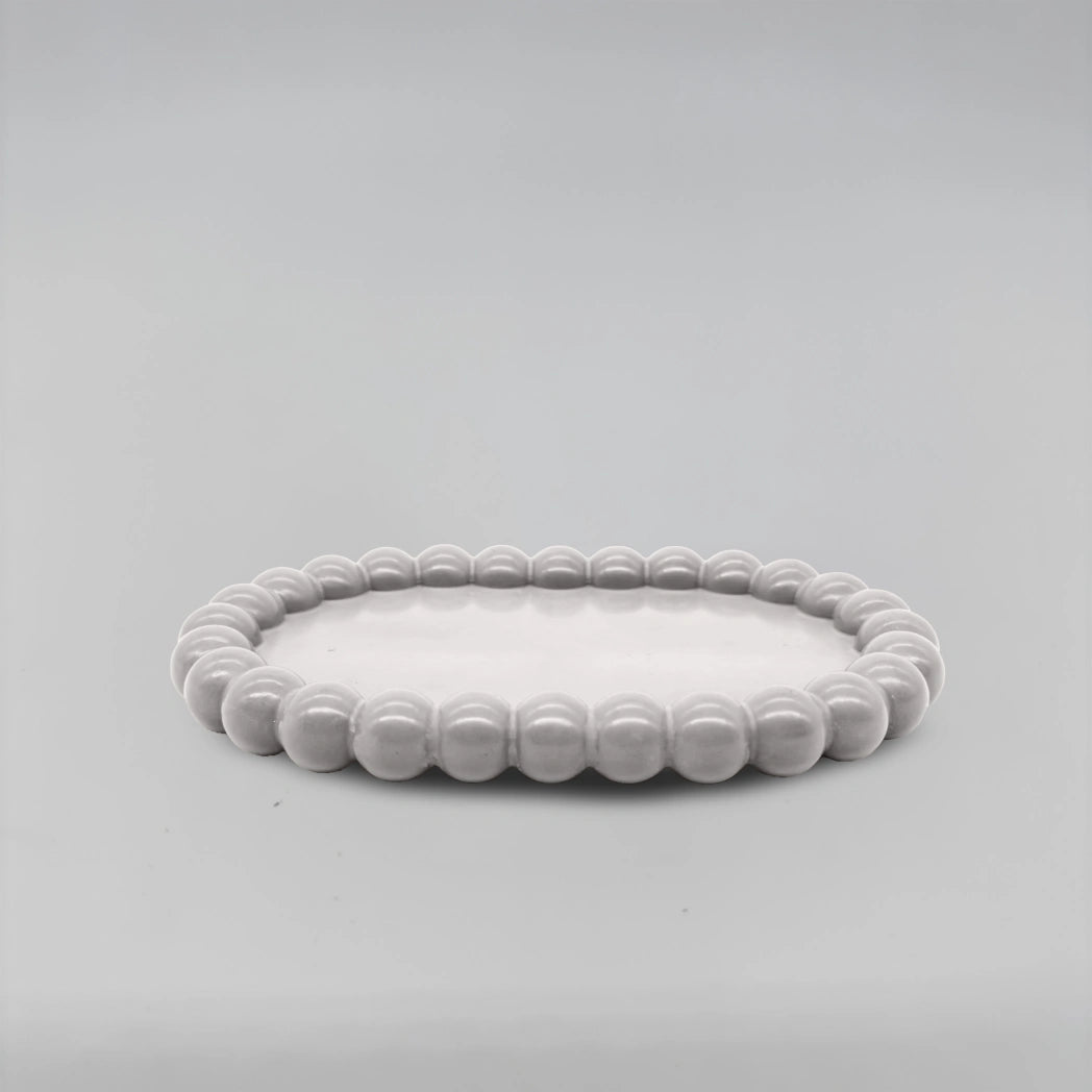 Ovale Tácek bublinový oválný obdélník z betonu