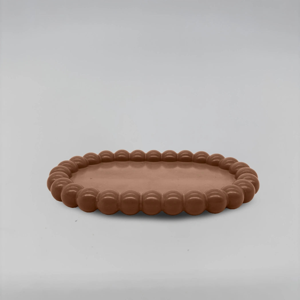 Ovale Tácek bublinový oválný obdélník z betonu