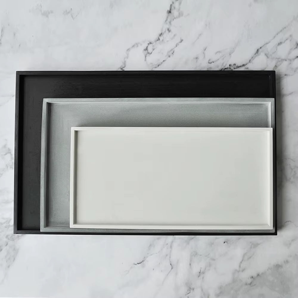 Rectangler Podnos a tác z UHPC betonu obdélník 40x25cm