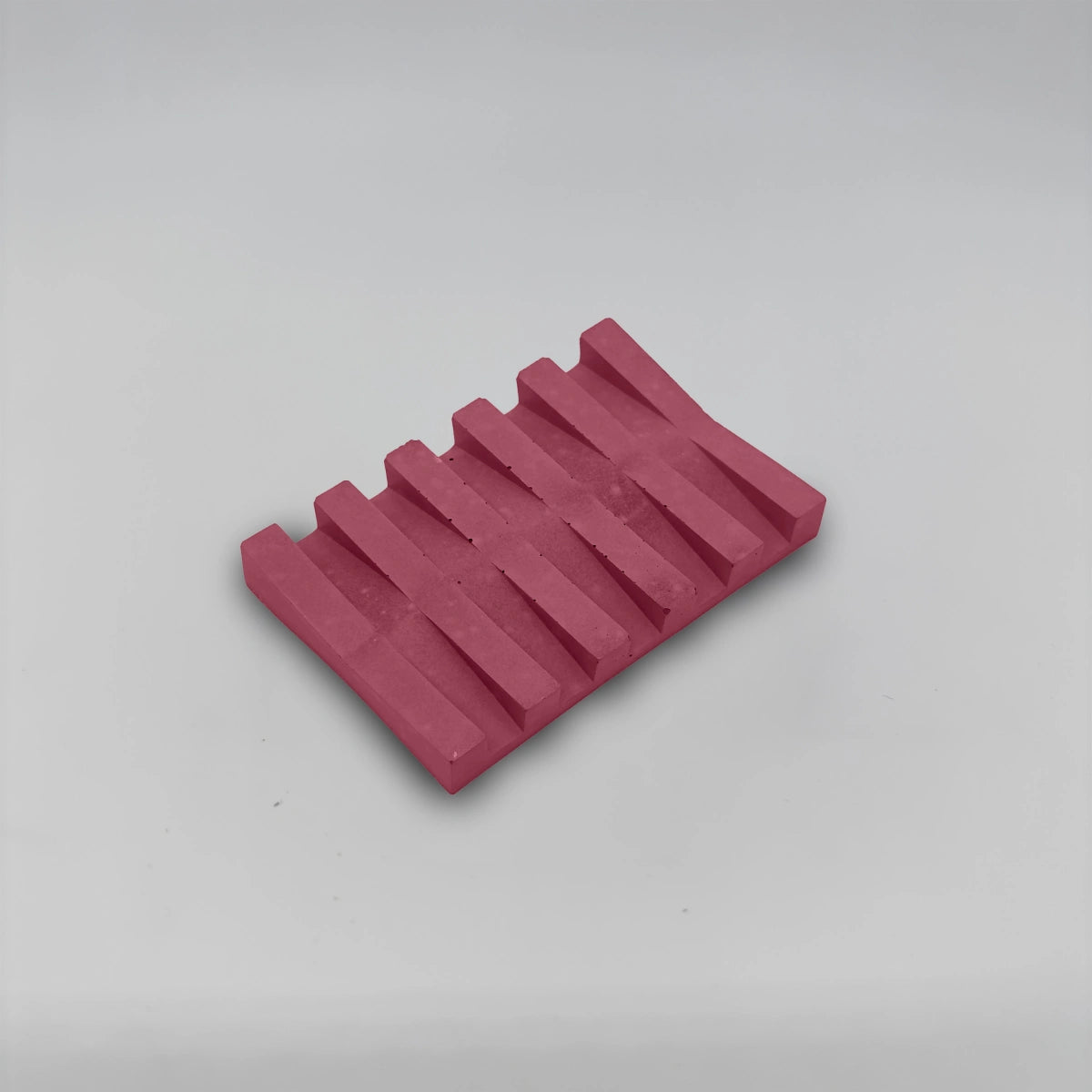 SoapRack Mýdelník Podložka pod mýdlo z betonu symetrická se žlábky