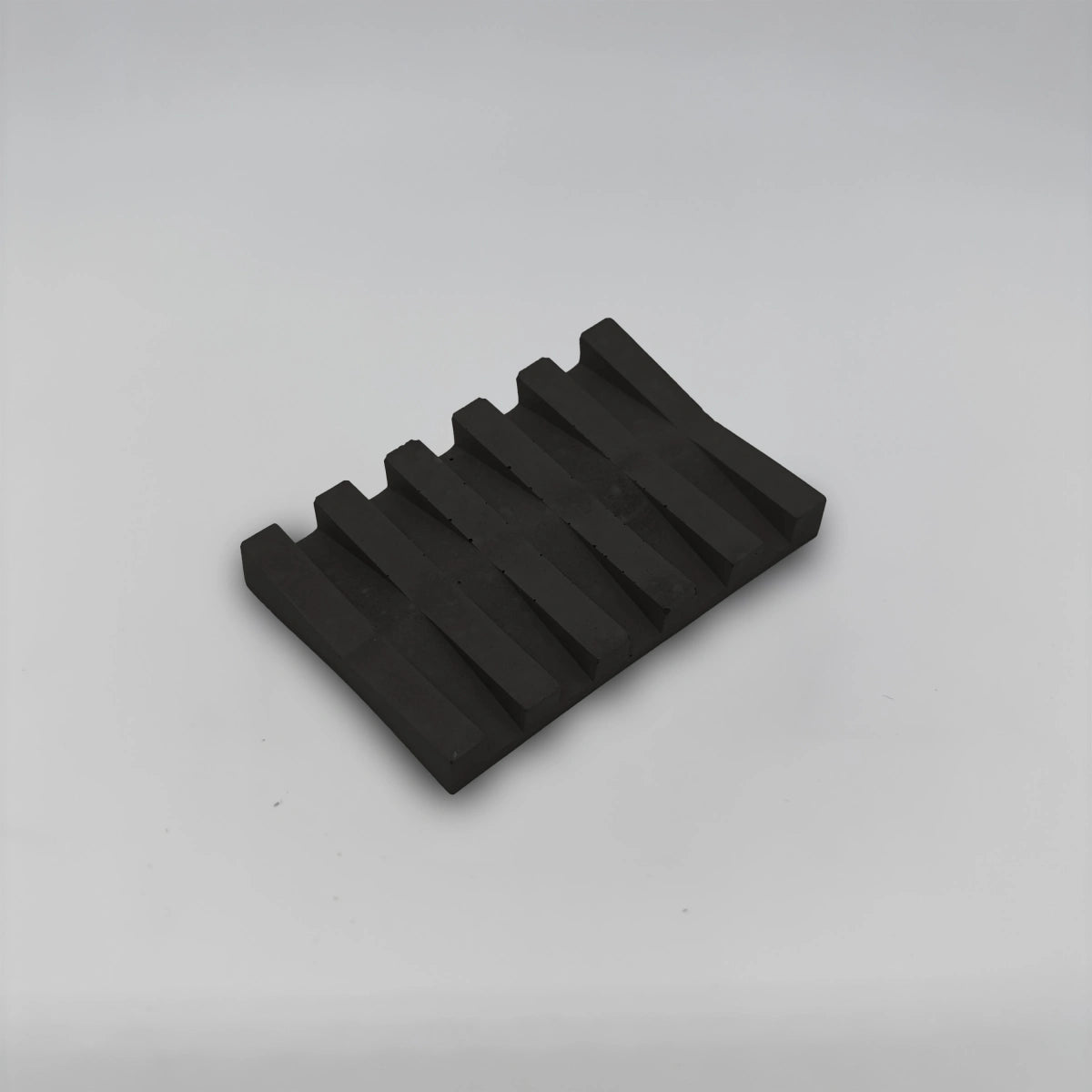 SoapRack Mýdelník Podložka pod mýdlo z betonu symetrická se žlábky