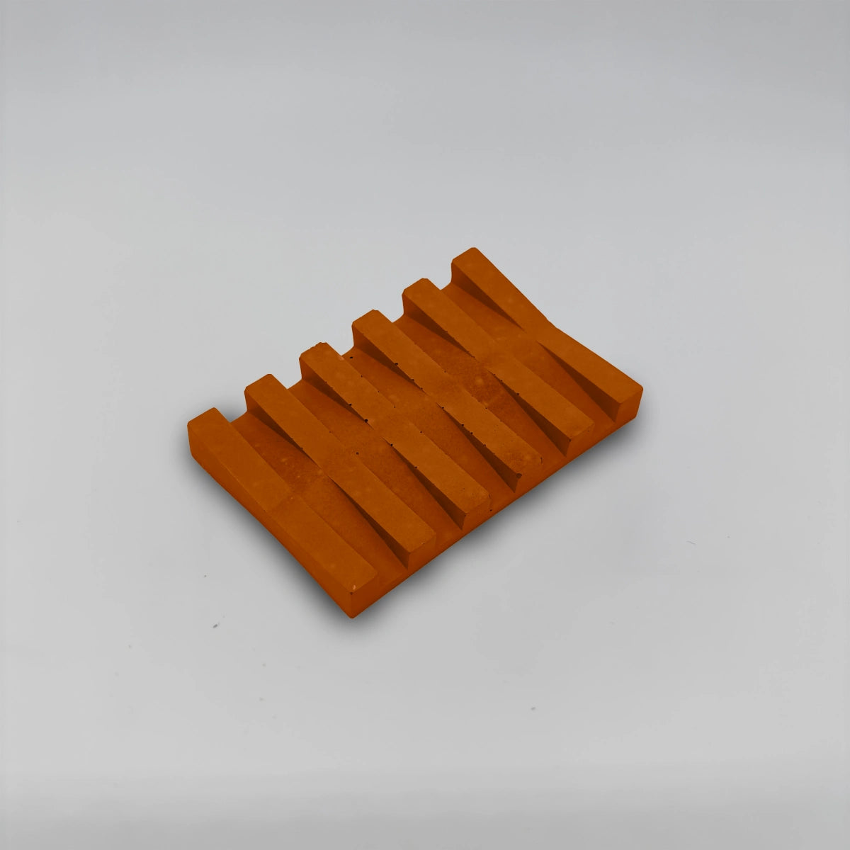 SoapRack Mýdelník Podložka pod mýdlo z betonu symetrická se žlábky