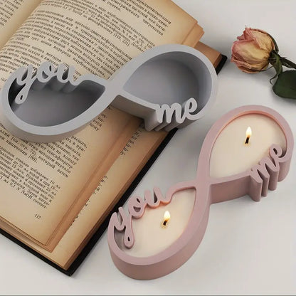 Infini Boîte Dvojitá nádobka nekonečno ,You and me,, z betonu