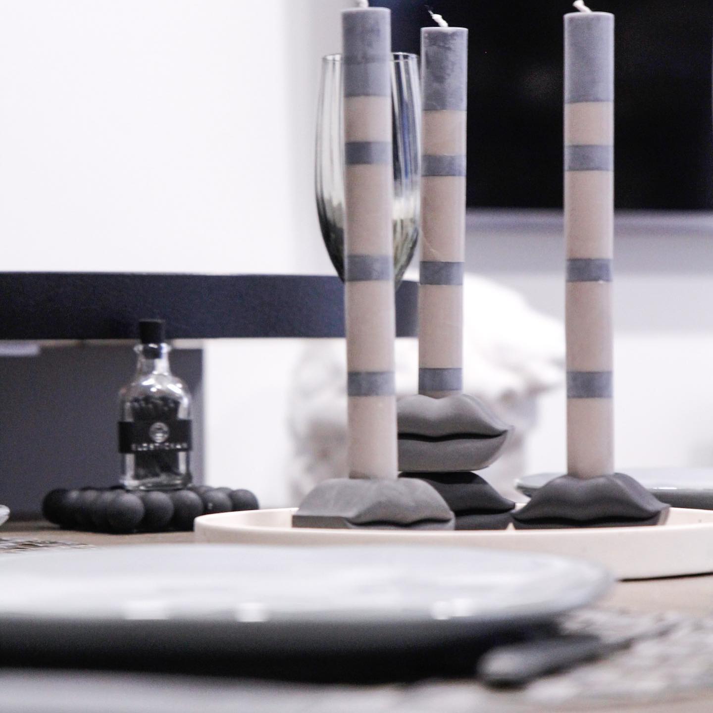 Baciate Pusinka držák na svícen z betonu stohovací