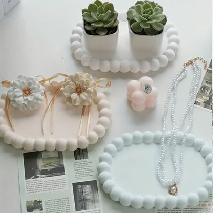 Ovale Tácek bublinový oválný obdélník z betonu