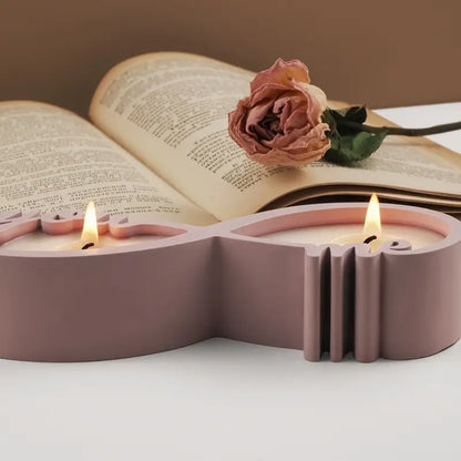 Infini Boîte Dvojitá nádobka nekonečno ,You and me,, z betonu