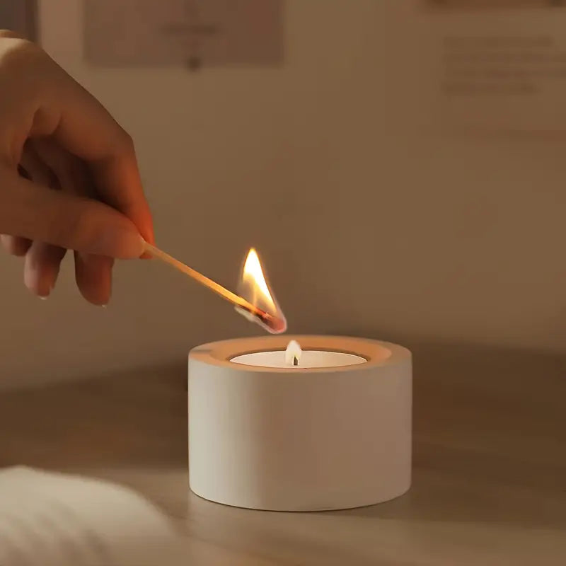 Lineup TRIO Sada 3+2+1 více-dutinových držáků na svíčku z betonu