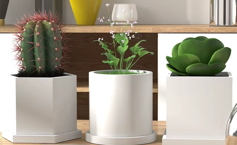 TheJar Cube Nádobka univerzální z UHPC betonu čtvercová + podtácek