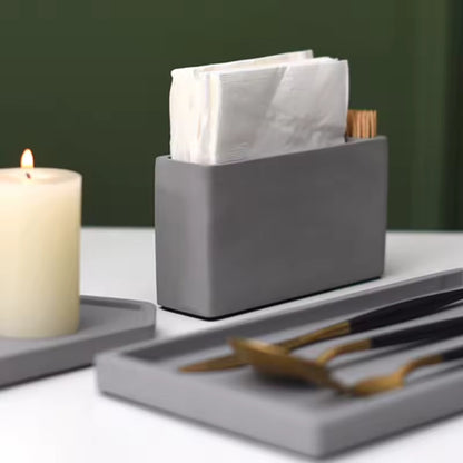 DuoPick Stojan na ubrousky a párátka z UHPC betonu