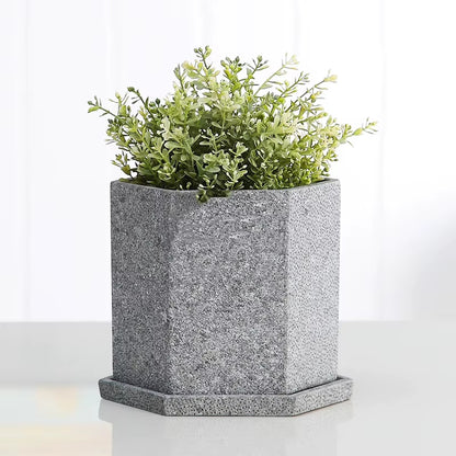 TheJar Hex Nádobka univerzální z UHPC betonu oktagonová + podtácek