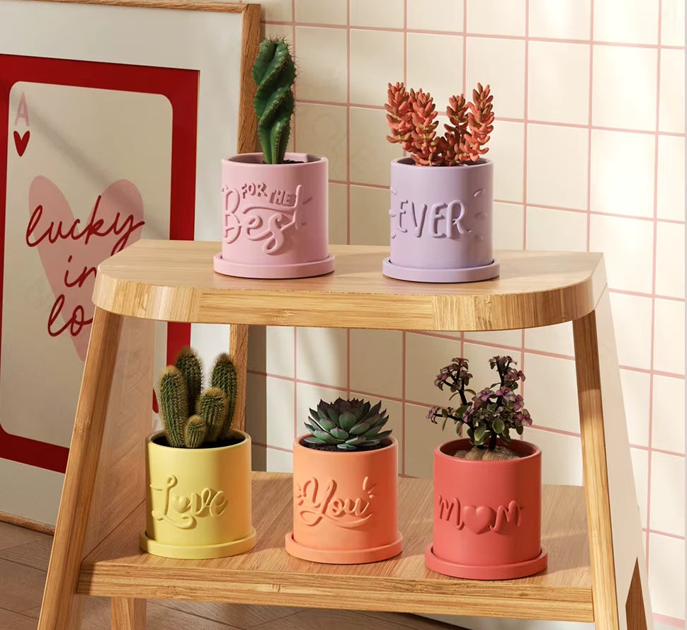 Récipient ,For the Best, Nádobka z betonu multifunkční + podtácek