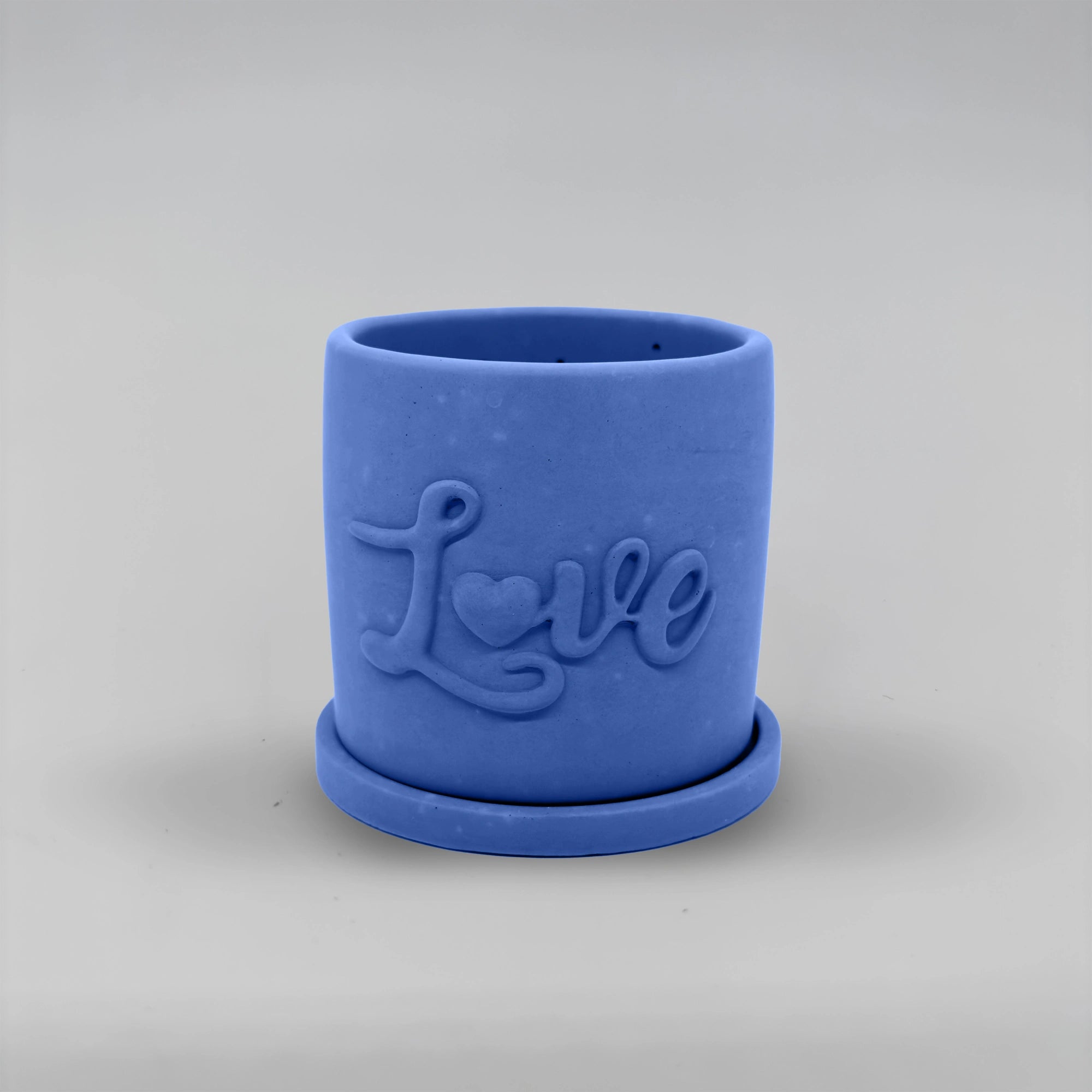 Récipient ,Love, Nádobka z betonu multifunkční + podtacek