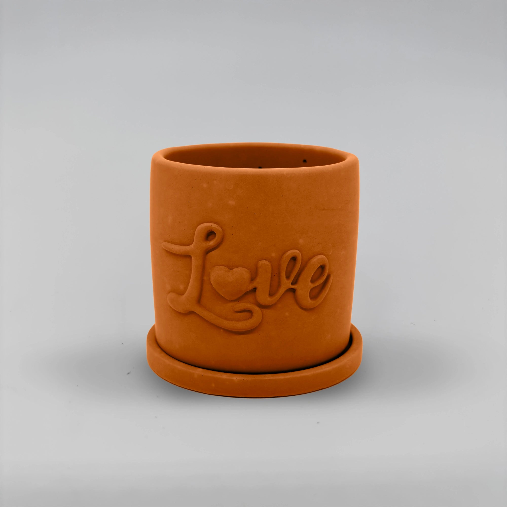 Récipient ,Love, Nádobka z betonu multifunkční + podtacek