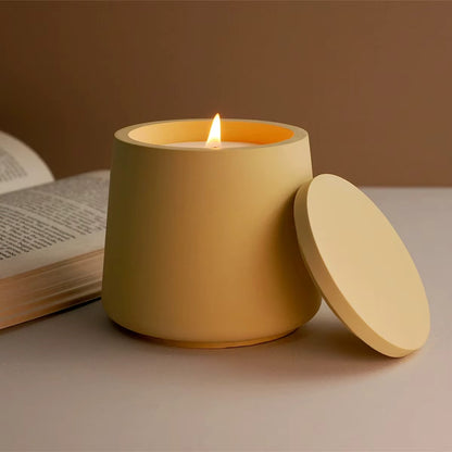 ConcaveJar Nádobka prohnutá z UHPC betonu + víčko