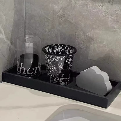 Base Tác odkládací s okrajem z UHPC betonu obdélník 24x10cm