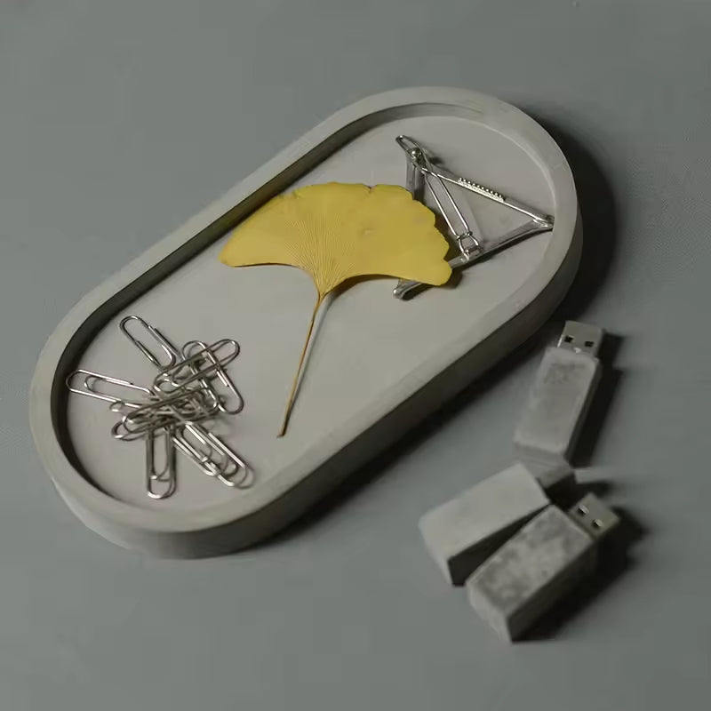 OvalTray Tácek z UHPC betonu oválný obdélník