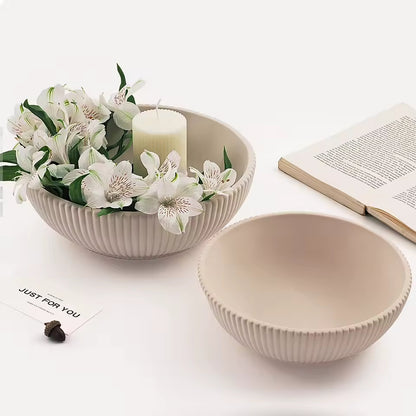 Patera Mísa Vroubkovaná zaoblená z UHPC betonu