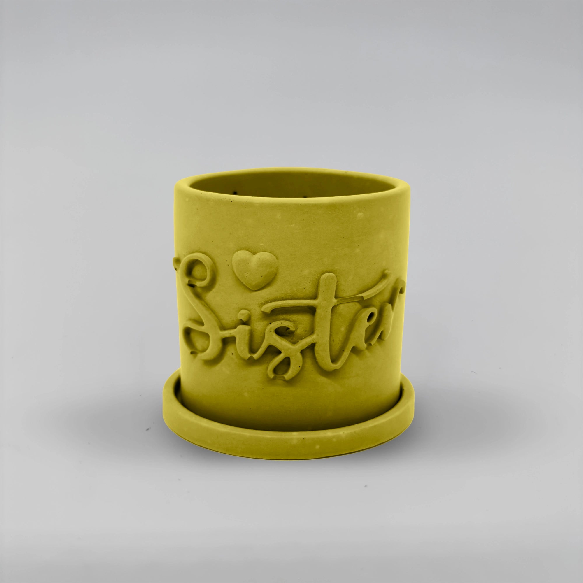 Récipient ,Sister, Nádobka z betonu multifunkční  + podtácek