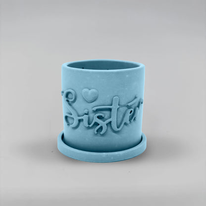 Récipient ,Sister, Nádobka z betonu multifunkční  + podtácek