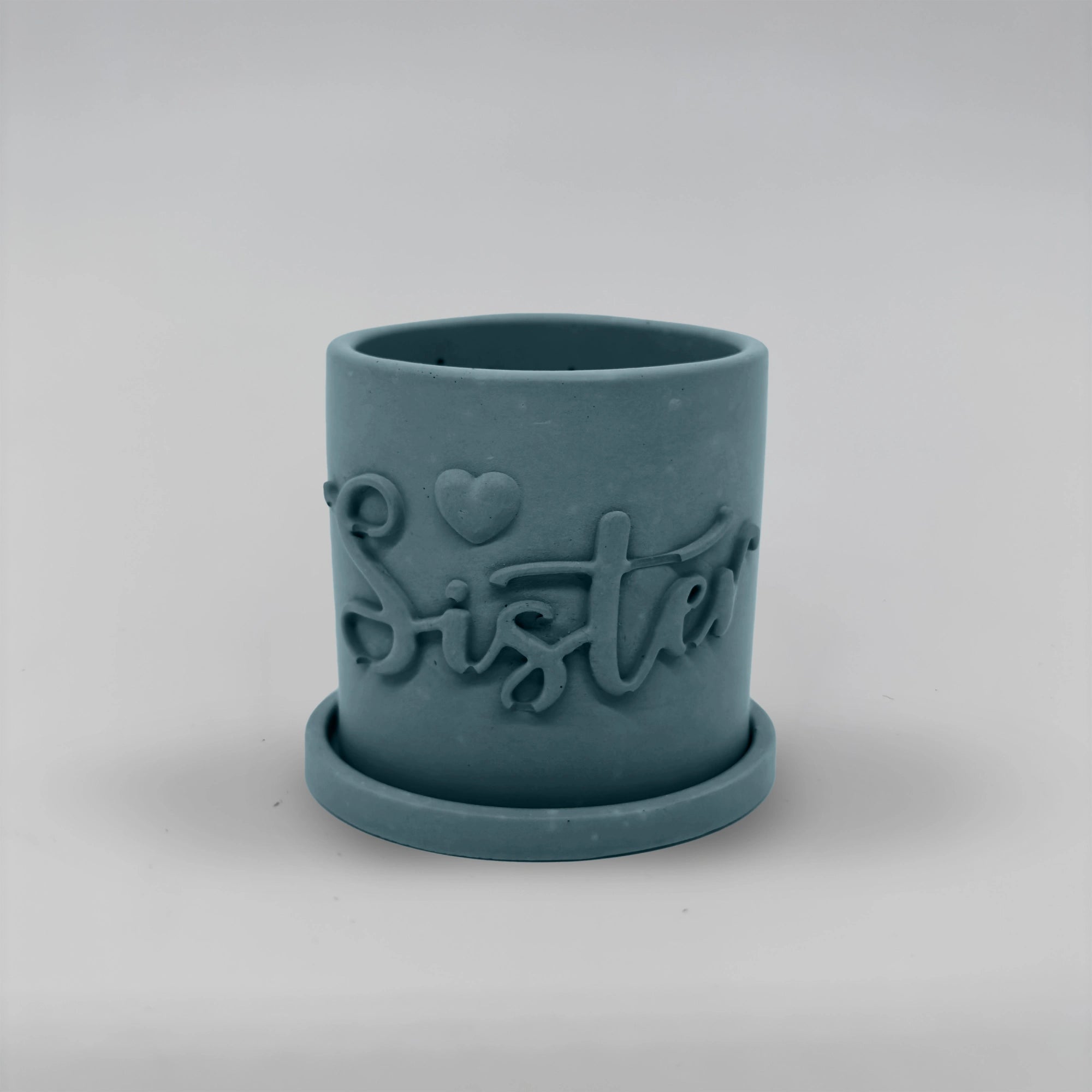 Récipient ,Sister, Nádobka z betonu multifunkční  + podtácek