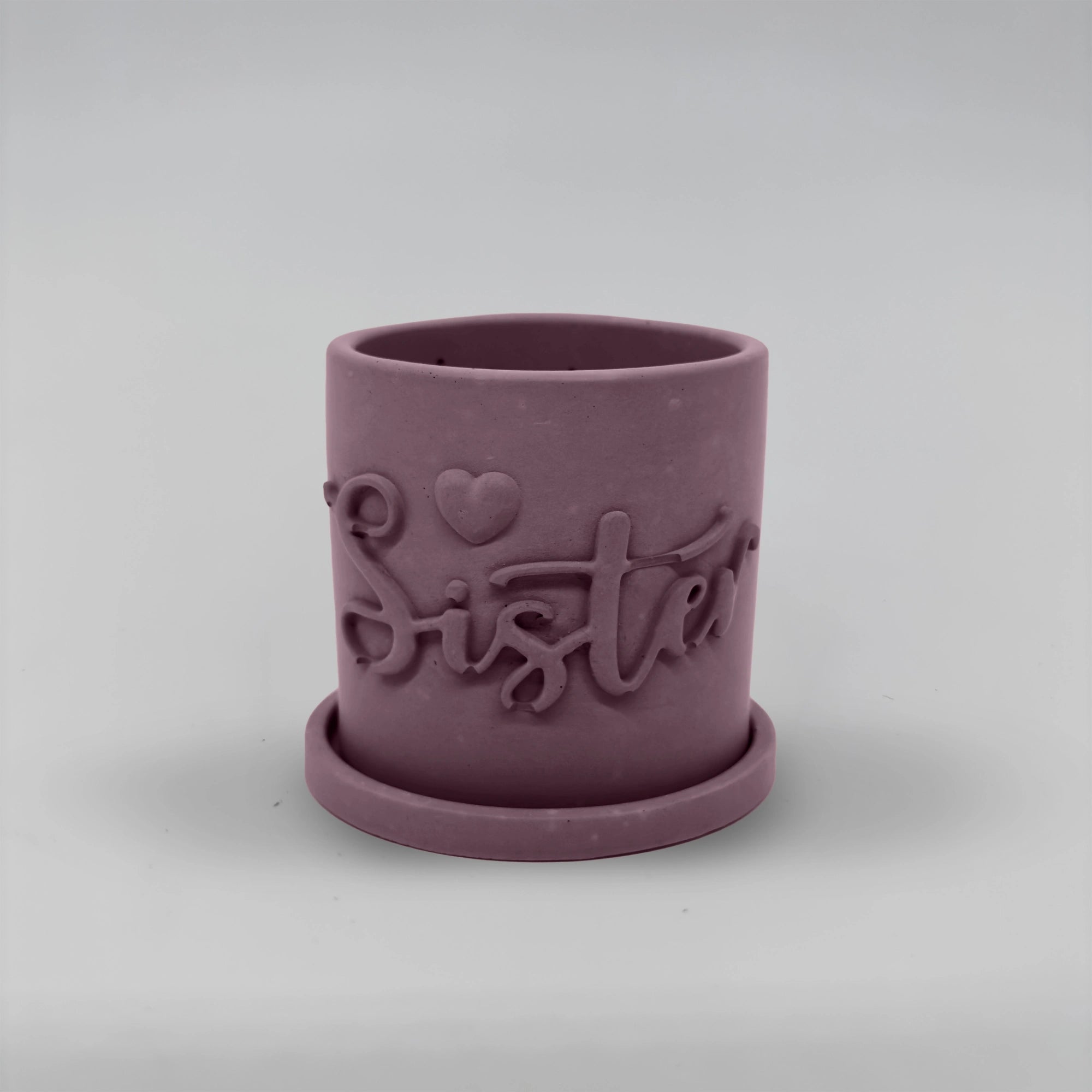 Récipient ,Sister, Nádobka z betonu multifunkční  + podtácek