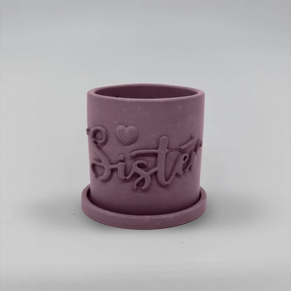 Récipient ,Sister, Nádobka z betonu multifunkční  + podtácek