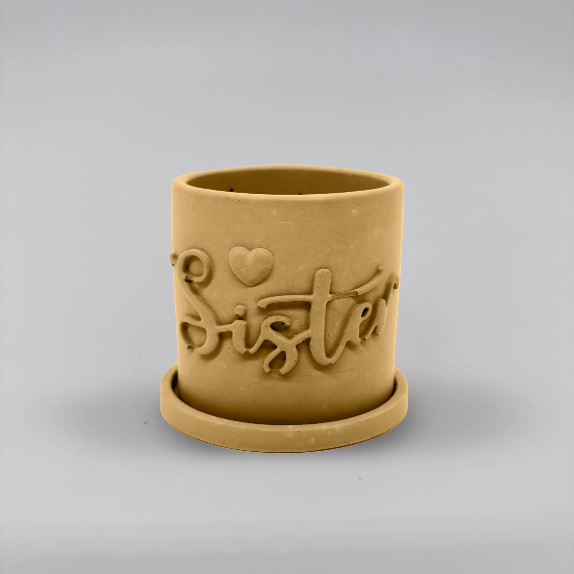 Récipient ,Sister, Nádobka z betonu multifunkční  + podtácek