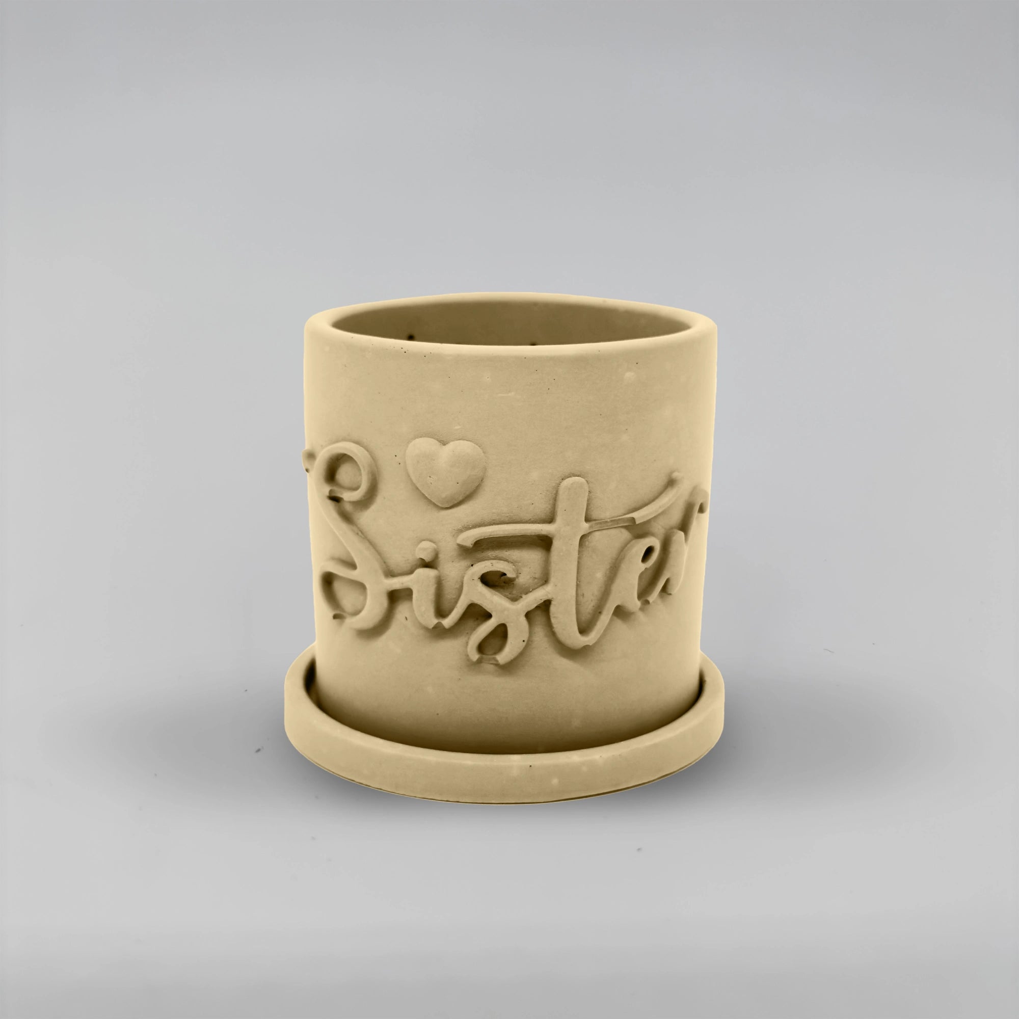 Récipient ,Sister, Nádobka z betonu multifunkční  + podtácek