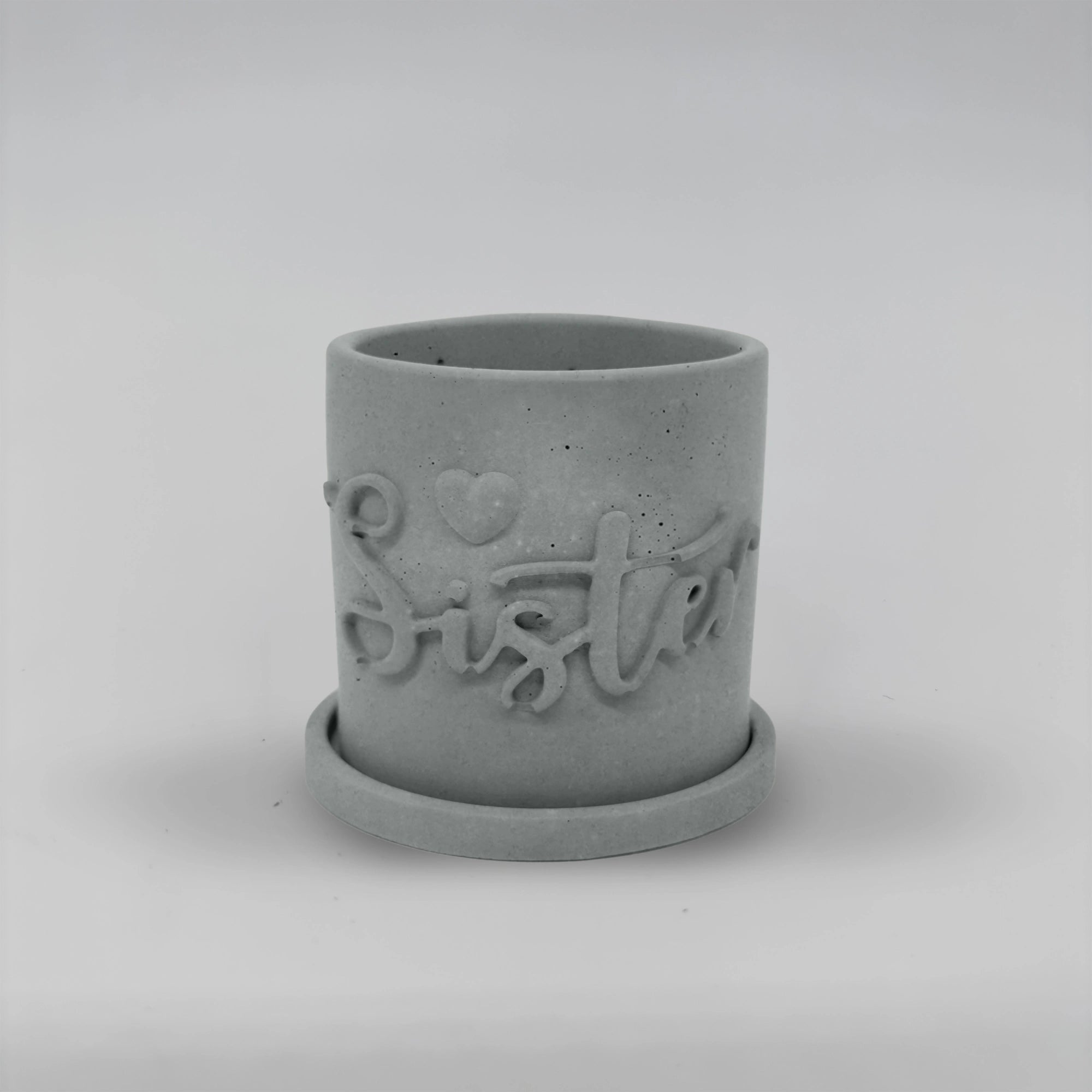 Récipient ,Sister, Nádobka z betonu multifunkční  + podtácek