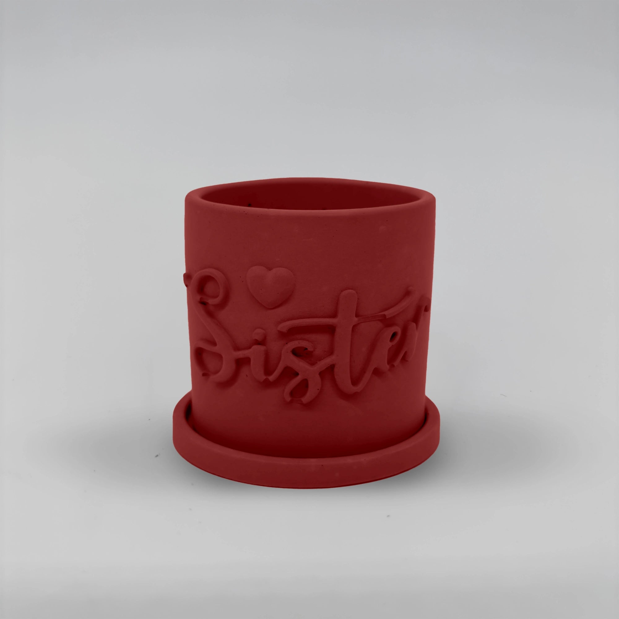 Récipient ,Sister, Nádobka z betonu multifunkční  + podtácek