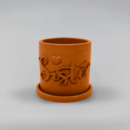 Récipient ,Sister, Nádobka z betonu multifunkční  + podtácek