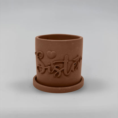 Récipient ,Sister, Nádobka z betonu multifunkční  + podtácek