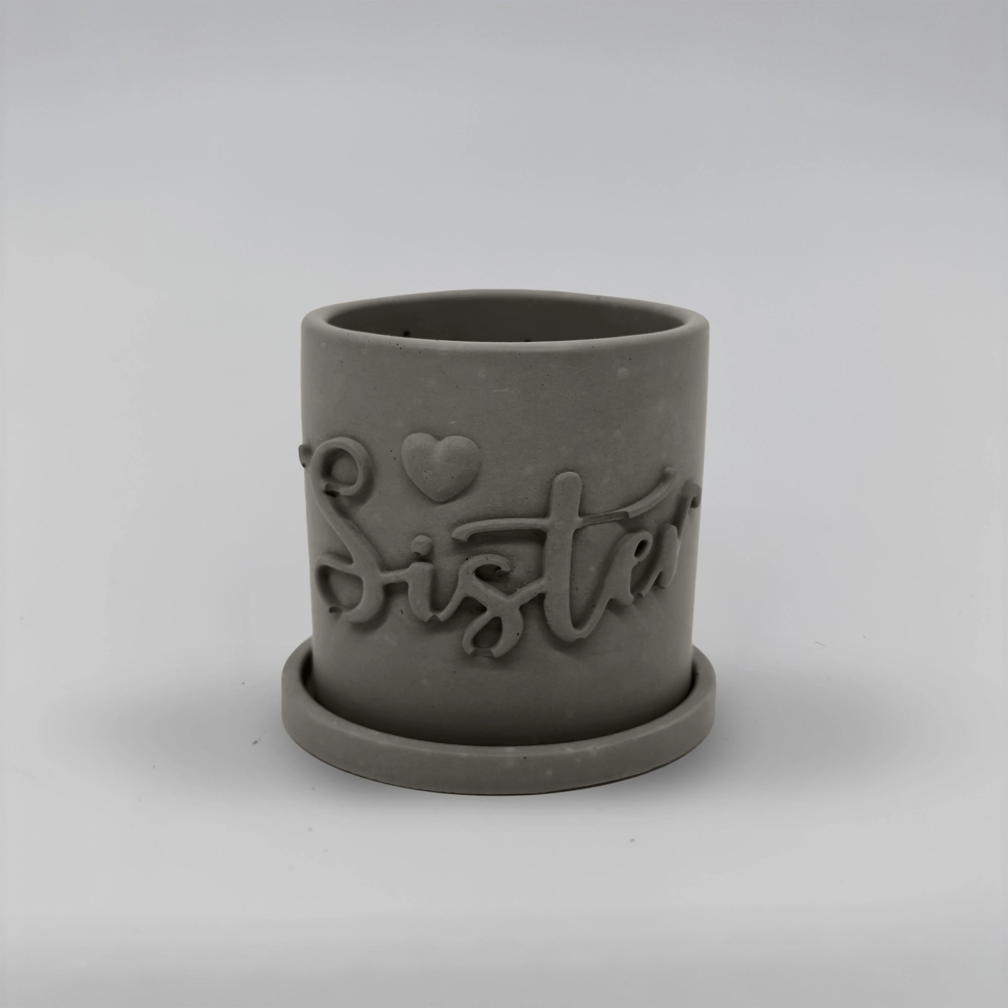 Récipient ,Sister, Nádobka z betonu multifunkční  + podtácek