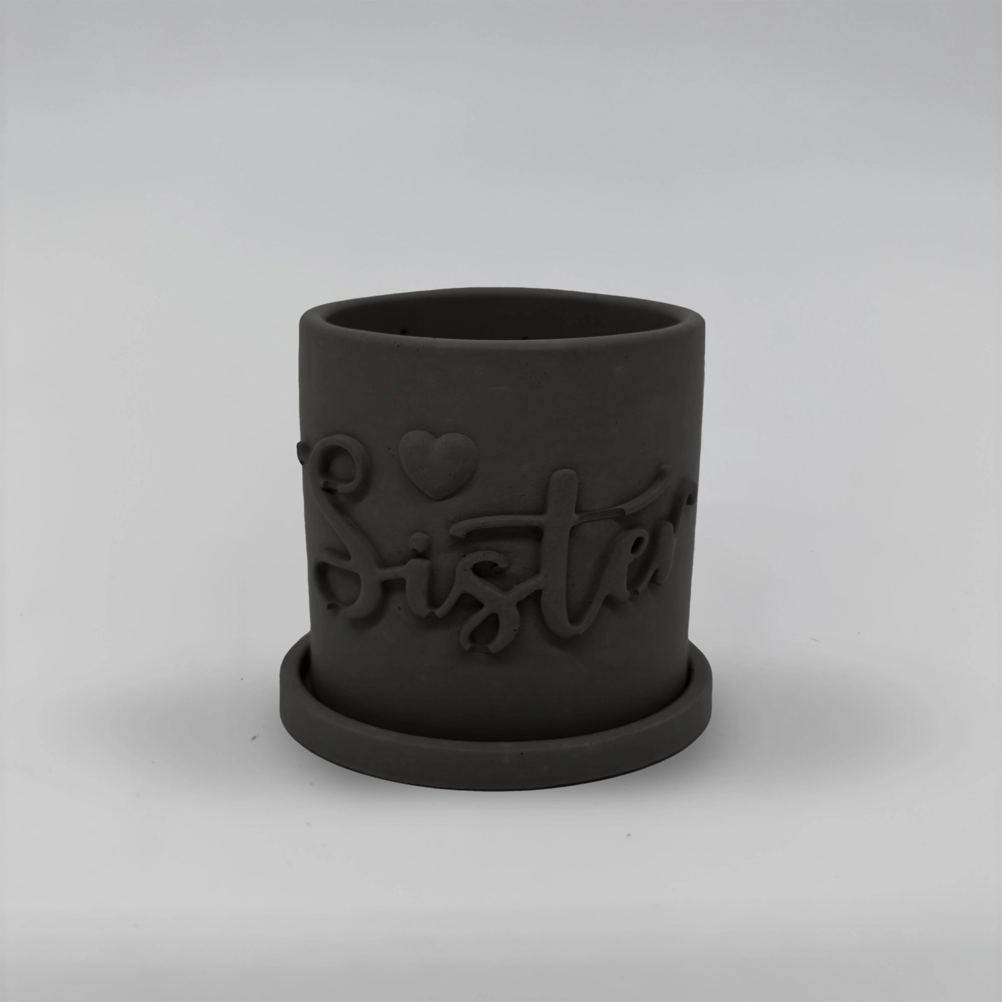 Récipient ,Sister, Nádobka z betonu multifunkční  + podtácek