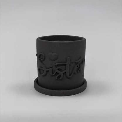 Récipient ,Sister, Nádobka z betonu multifunkční  + podtácek