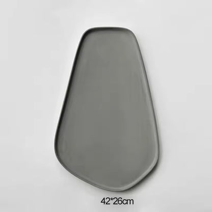 Anomala Podnos asymetrický z UHPC betonu 42x26cm