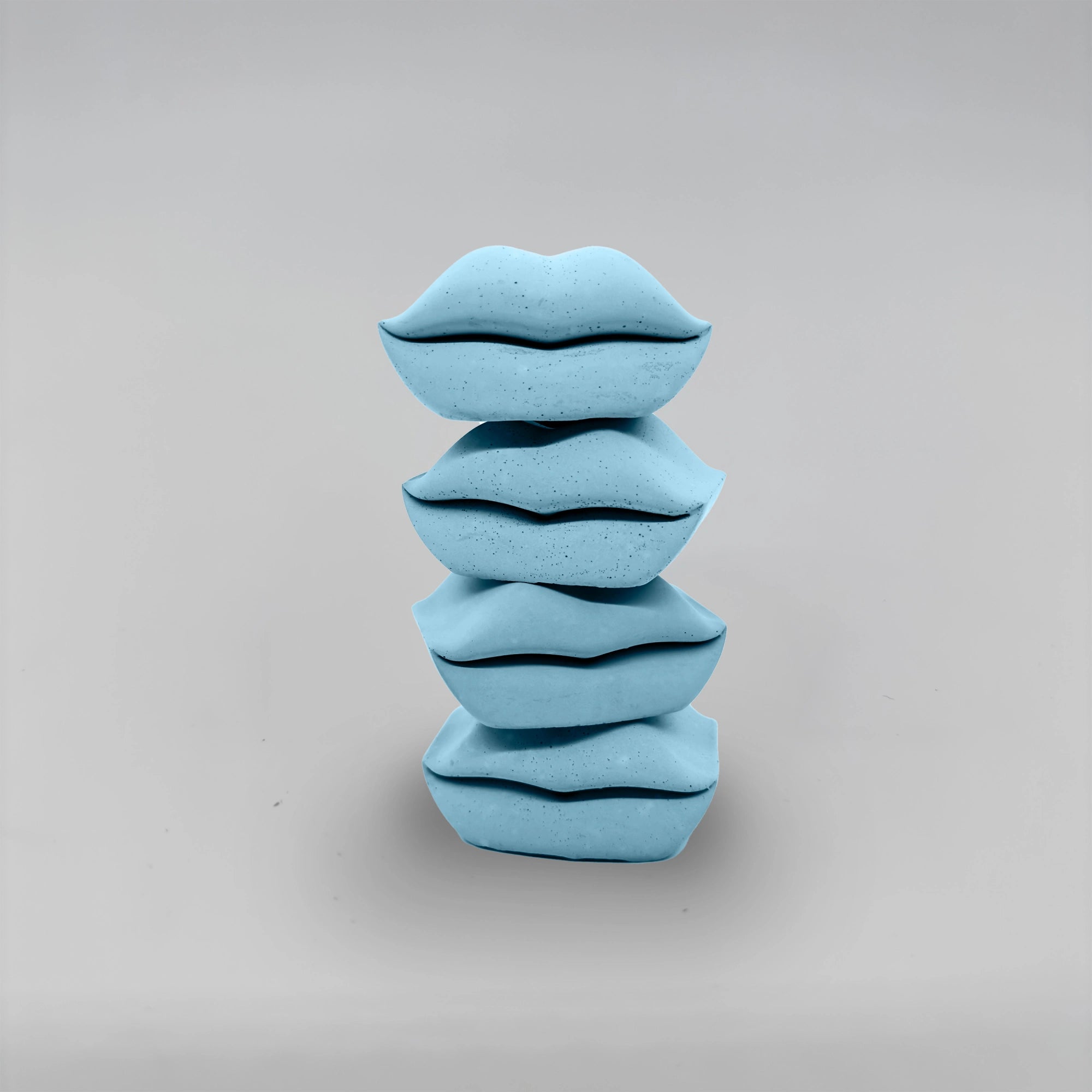 Baciate SET 4x Pusinka držáky na svícen z betonu stohovací sada 4ks