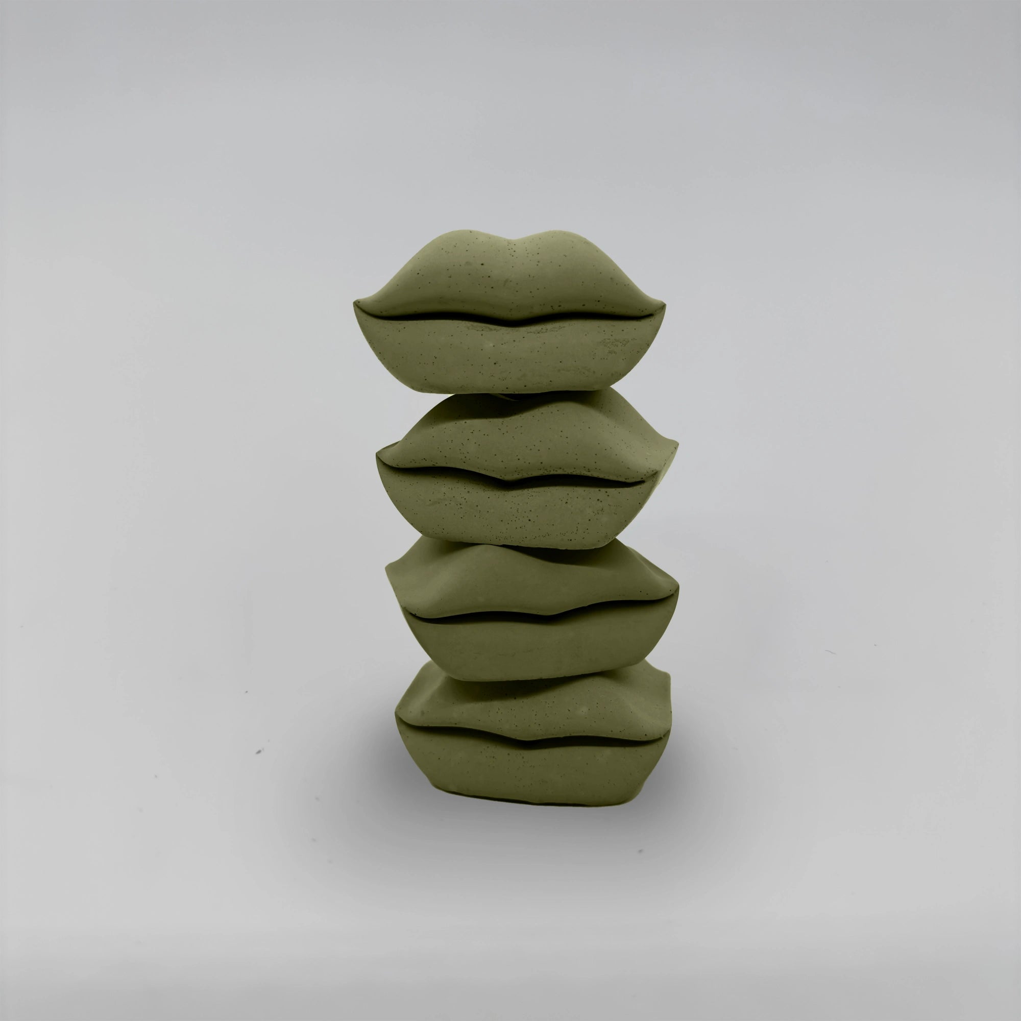 Baciate SET 4x Pusinka držáky na svícen z betonu stohovací sada 4ks