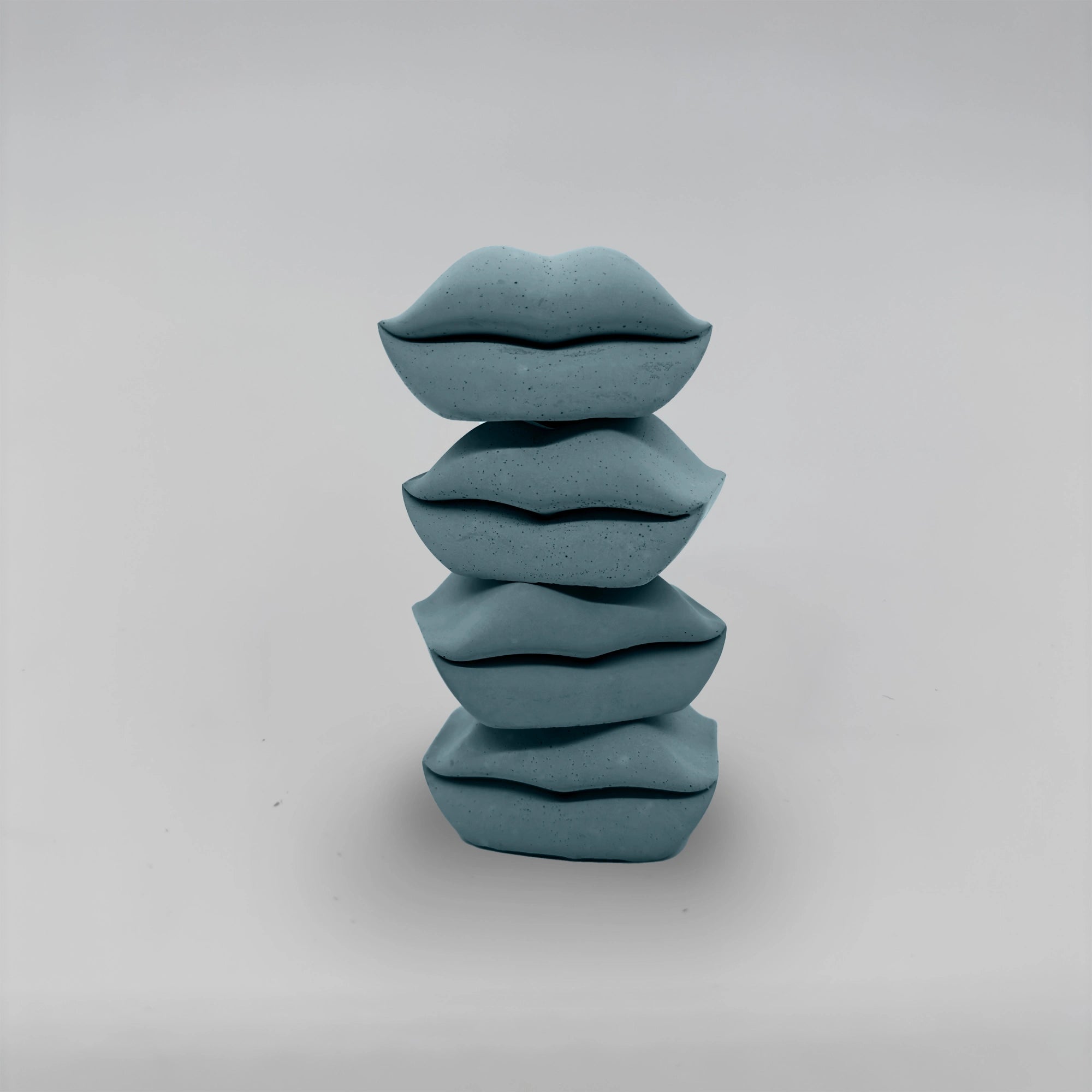 Baciate SET 4x Pusinka držáky na svícen z betonu stohovací sada 4ks